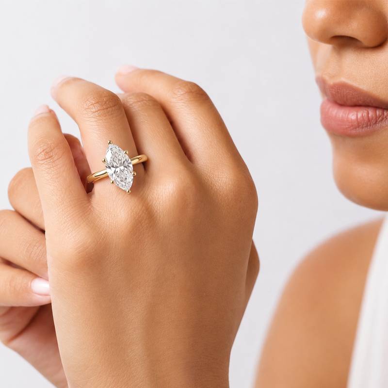 Marquise Diamond Engagement Ring