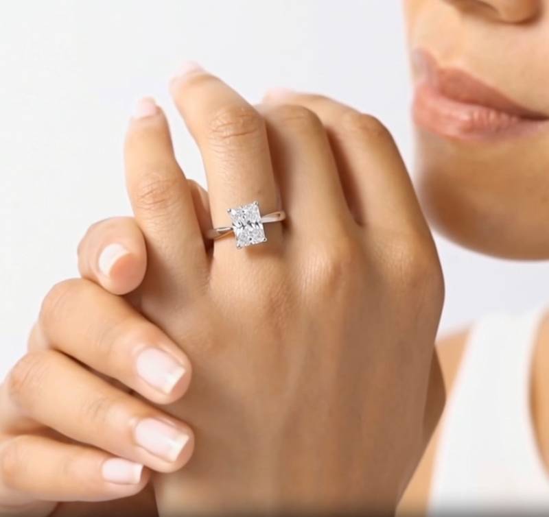 Radiant Diamond Engagement Ring