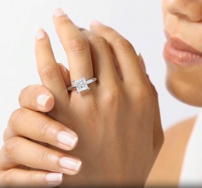 Princess Diamond Engagement Ring