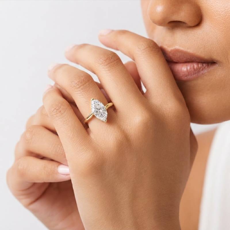 Marquise Diamond Engagement Ring