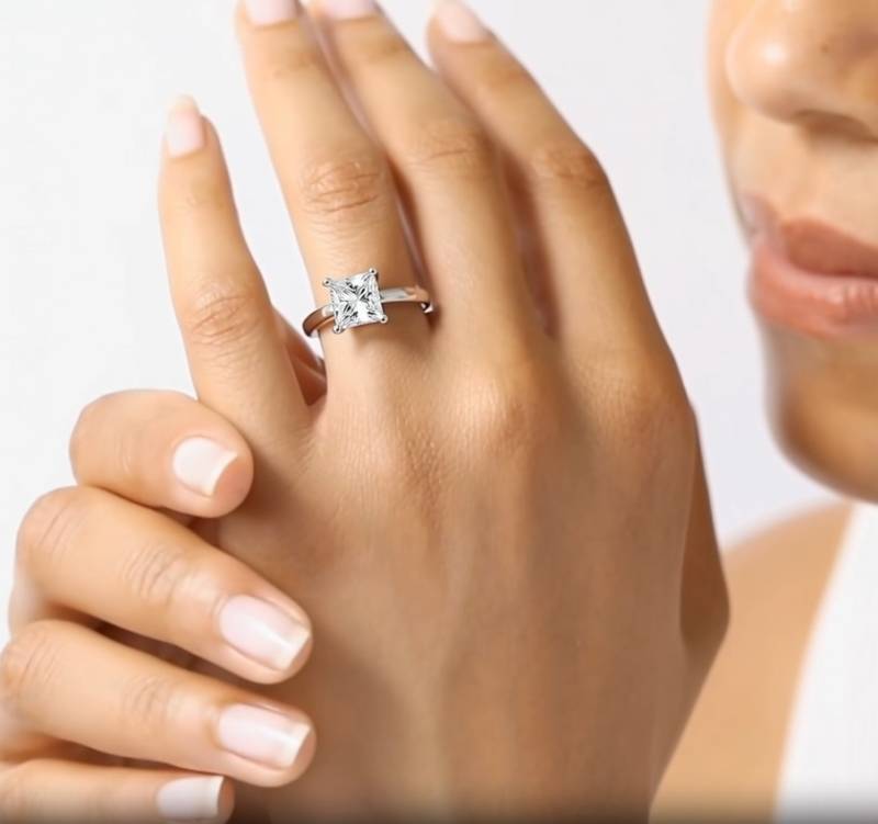 Princess Diamond Engagement Ring
