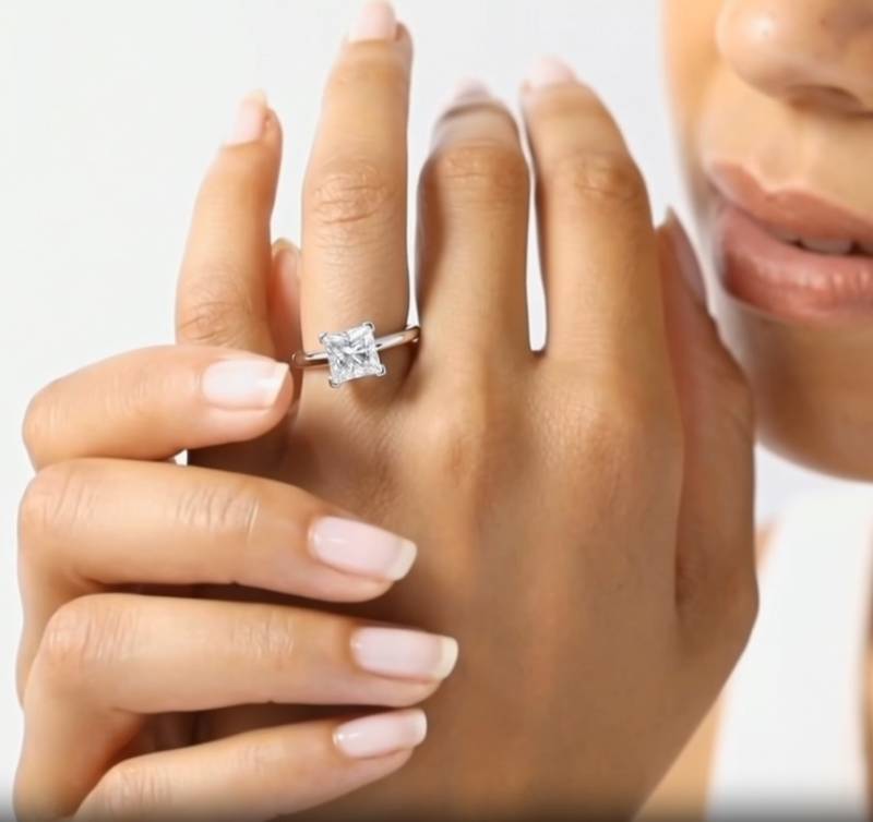 Princess Diamond Engagement Ring