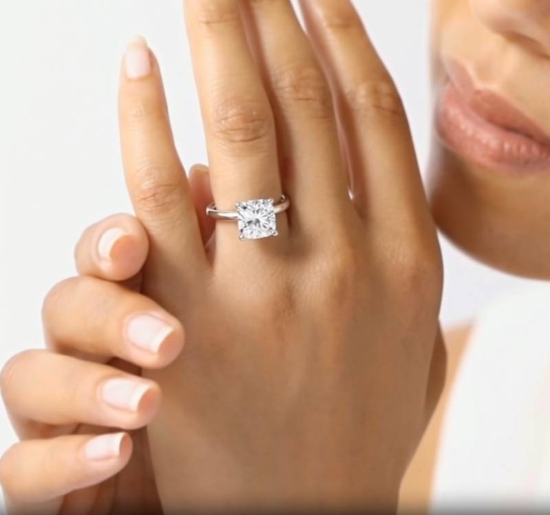 Cushion Diamond Engagement Ring