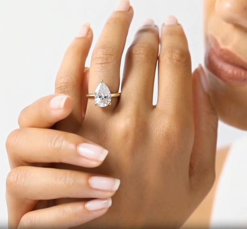Pear Diamond Engagement Ring