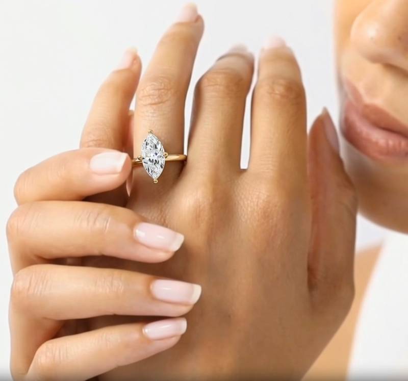 Marquise Diamond Engagement Ring