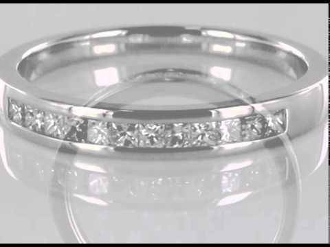 3mm Elegant Princess Diamond Eternity Ring