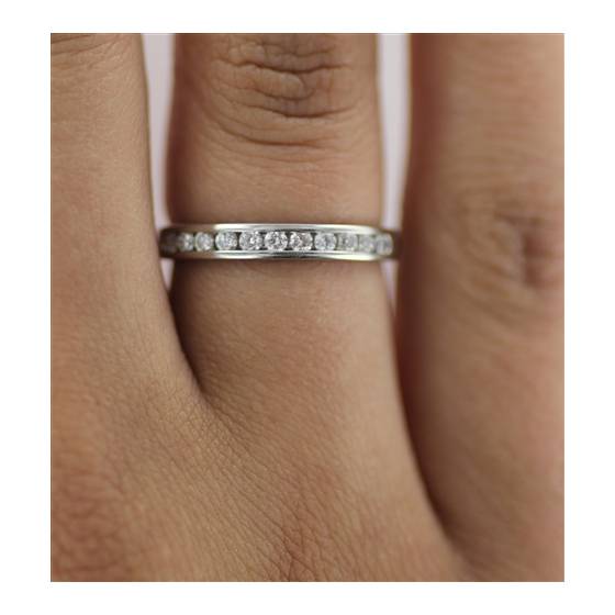 2mm Petite Round Diamond Eternity Ring