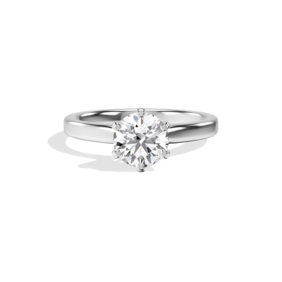 Round Diamond Solitaire Engagement Ring