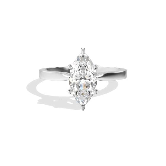 Marquise Diamond Engagement Ring