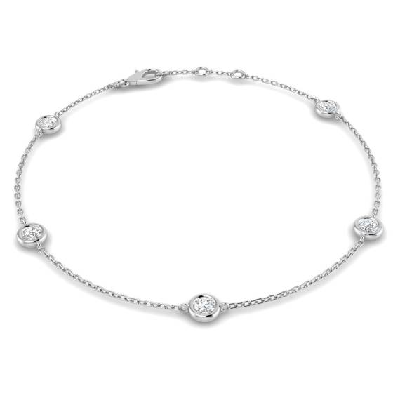 0.50ct Classic Round Diamond Chain Bracelet