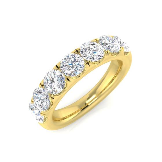 Round Labgrown Diamond Half Eternity Ring