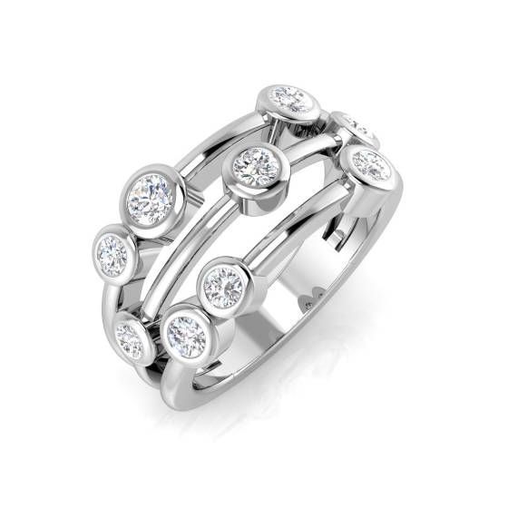 Round Labgrown Diamond Set Dress Ring