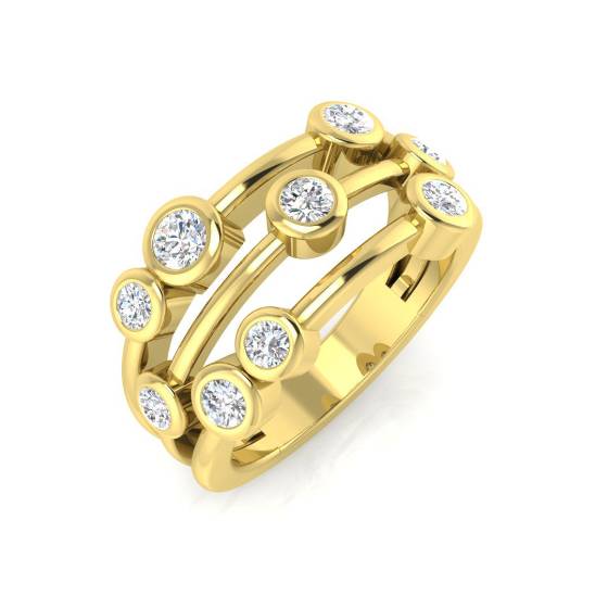 Round Labgrown Diamond Set Dress Ring