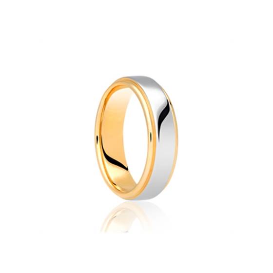 5mm Two Tone Wedding Ring
