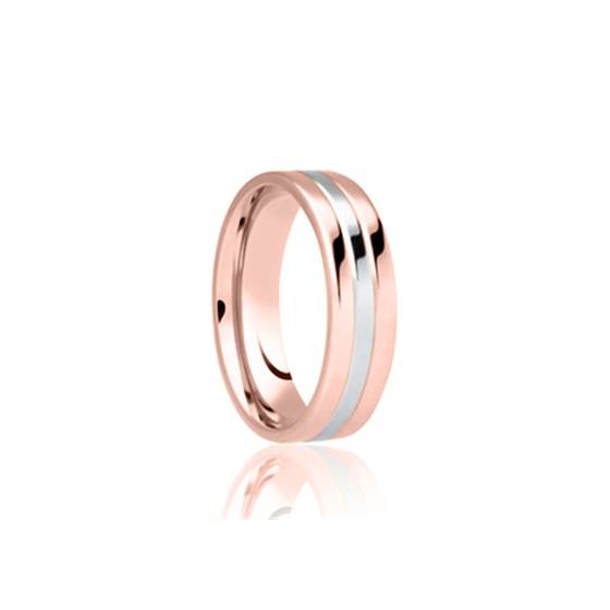 5mm Two Tone Wedding Ring