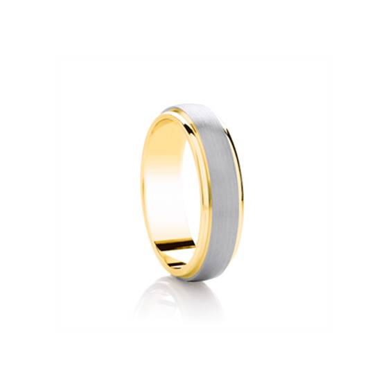 5mm Two Tone Wedding Ring