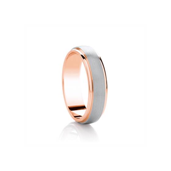 5mm Two Tone Wedding Ring