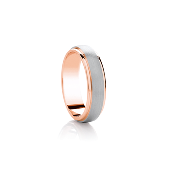 5mm Two Tone Wedding Ring