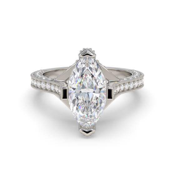 Marquise Diamond Designer Vintage Ring