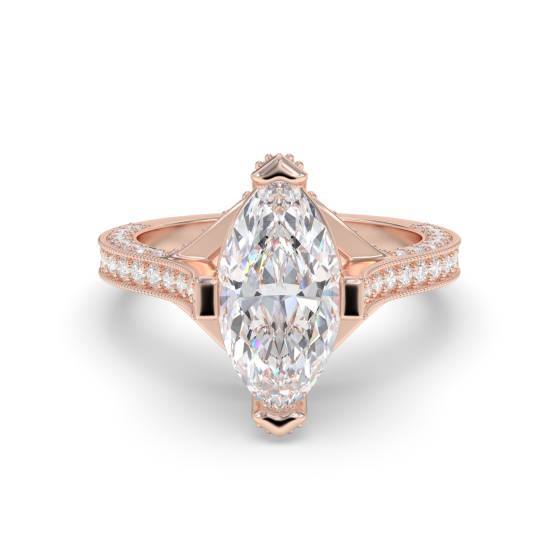 Marquise Diamond Designer Vintage Ring