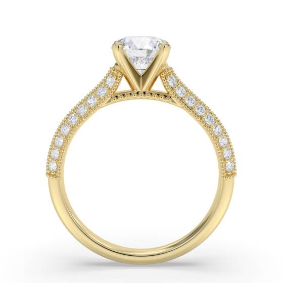Classic Round Diamond Vintage Ring
