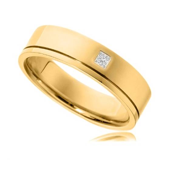 5mm Princess Diamond Wedding Ring