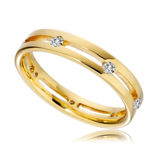 4mm Round Diamond Wedding Ring