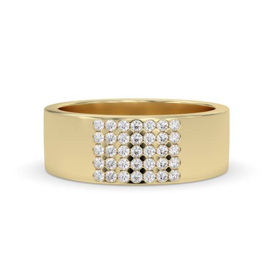 7mm Round Diamond Wedding Ring