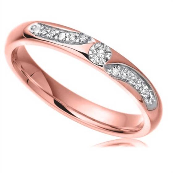 2.5mm Round Diamond Wedding Ring