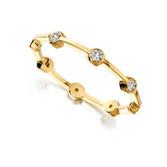 0.25ct VS/E-F Round Natural Diamond Designer Wedding Ring