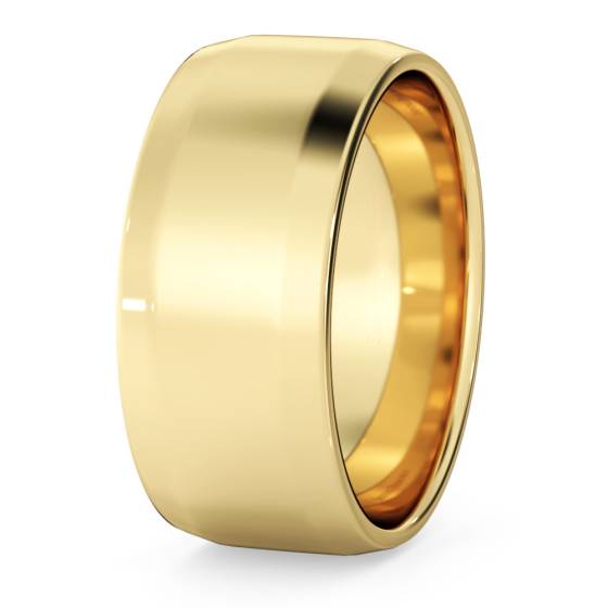 DHBBE8 Bevelled Edge Wedding Ring - 8mm width, 1.4mm depth