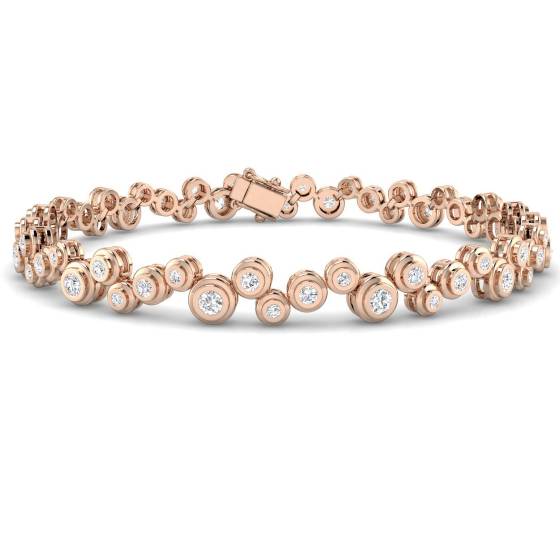 Round Cut Diamond Set Bracelet