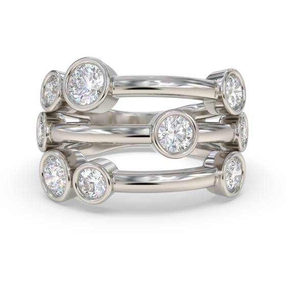 Round Labgrown Diamond Set Dress Ring