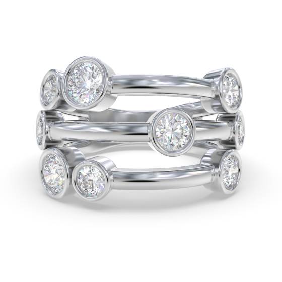 Round Labgrown Diamond Set Dress Ring