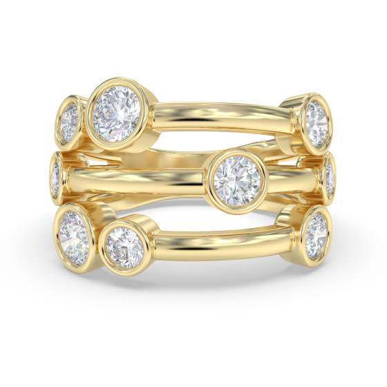 Round Labgrown Diamond Set Dress Ring