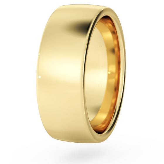 DHBRF7M Slight Court with Flat Edge Wedding Ring - 7mm width, Medium depth