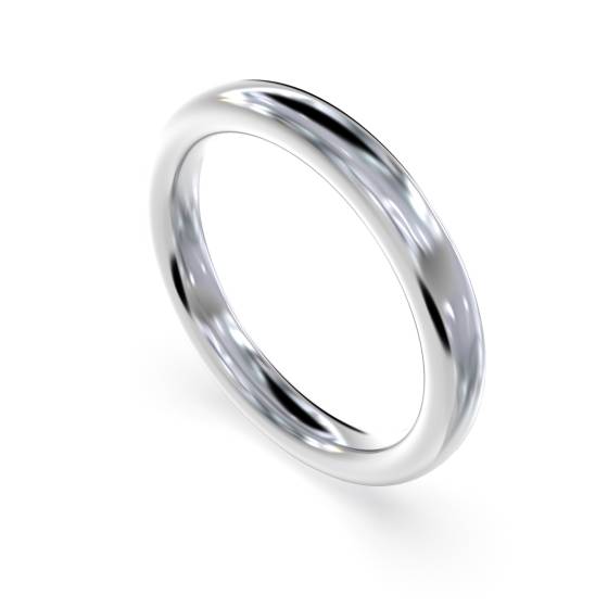 3mm Ultra Lightweight Traditional Court Wedding Ring