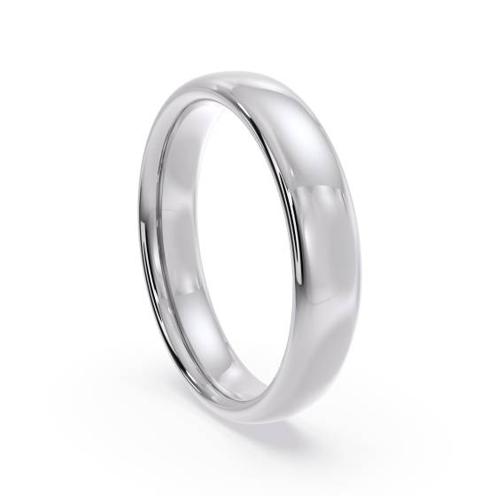 DHC04 Traditional Court Wedding Ring - Lightweight, 4mm width