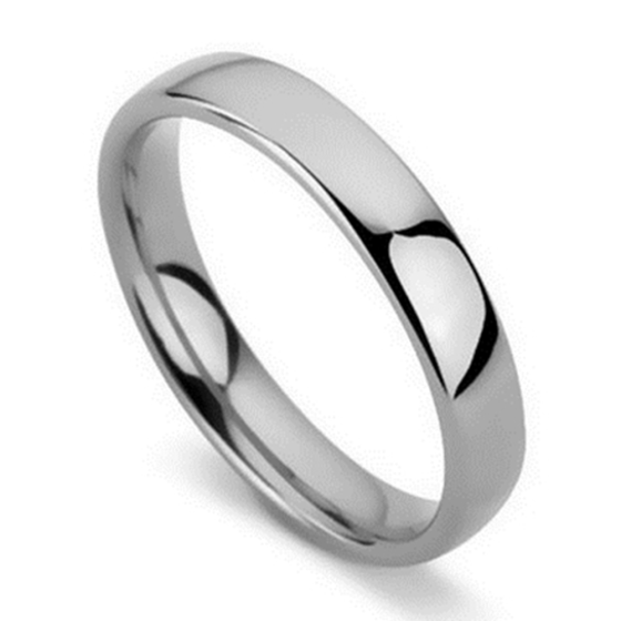 DHC04 Traditional Court Wedding Ring - Lightweight, 4mm width
