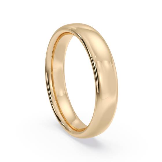 DHC04 Traditional Court Wedding Ring - Lightweight, 4mm width