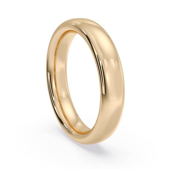 DHC04H Traditional Court Wedding Ring - Heavy weight, 4mm width
