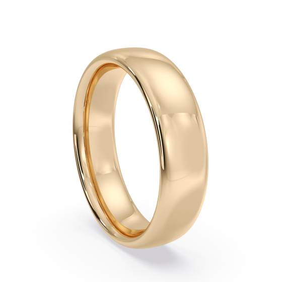 DHC05 Traditional Court Wedding Ring - Lightweight, 5mm width