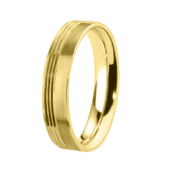 6mm Court Shape With Three Off Centre Grooves