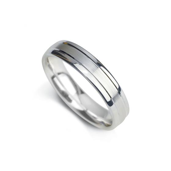 5mm Court Shape Satin Centre With Polished Edges