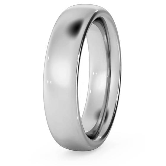 DHC05H Traditional Court Wedding Ring - Heavy weight, 5mm width