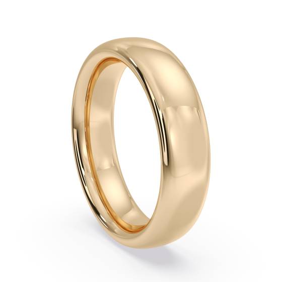 DHC05H Traditional Court Wedding Ring - Heavy weight, 5mm width