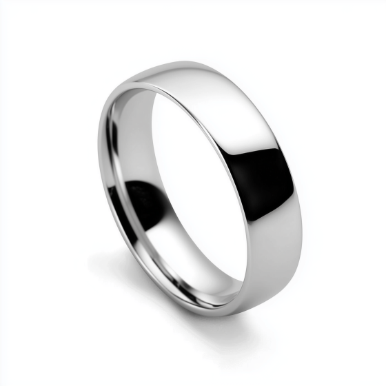 DHC06 Traditional Court Wedding Ring - Lightweight, 6mm width