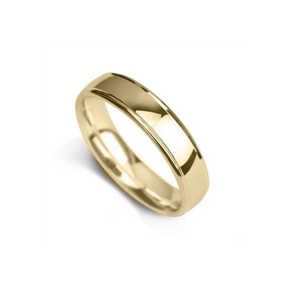 6mm Court Shape Polished With Grooves On The Outer Edges