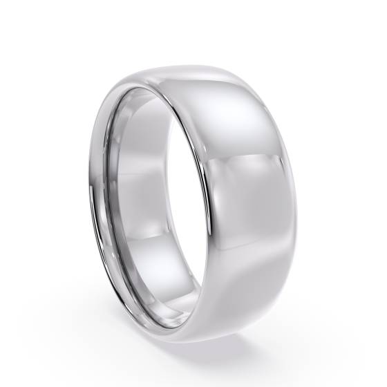 DHC07 Traditional Court Wedding Ring - Lightweight, 7mm width