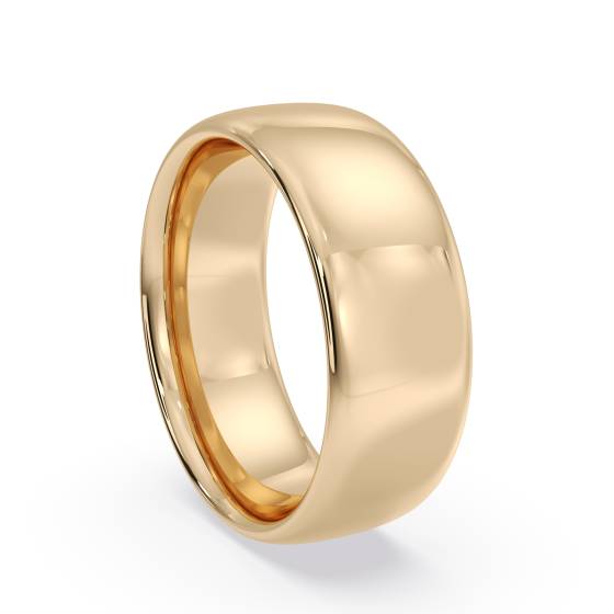 DHC07 Traditional Court Wedding Ring - Lightweight, 7mm width